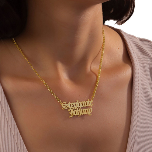Diy Collar Con Nombre En Inglés, Collar Con Nombre Doble