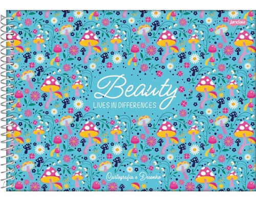 Cuaderno de Dibujo Univ Cubierta Dura Bloom 80fls