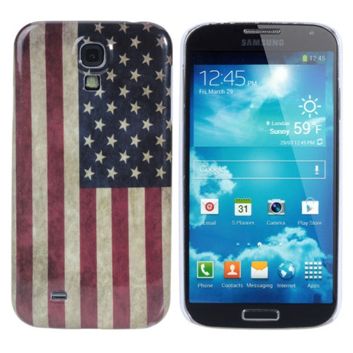 Forro Case Samsung S4 I9500 Retro Bandera Usa Acrilic Nuevo
