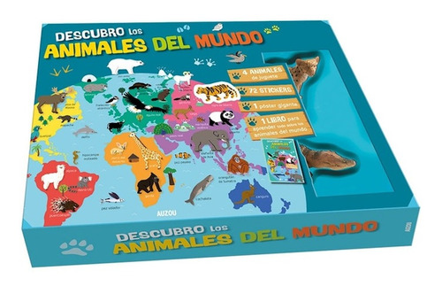 Descubro Los Animales Del Mundo - Libro + Juguetes Y Póster