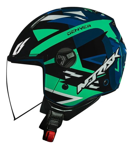 Capacete Masculino Feminino Aberto Norisk Orion Denver Azul