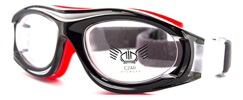 Lentes Para Deporte Para Niños - Czar - Negro Y Rojo