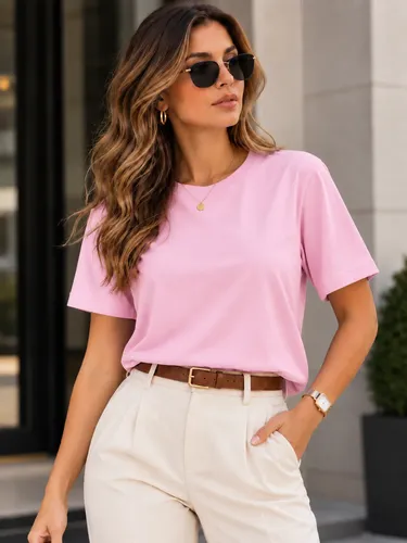 Camiseta Malha Peruana Oversized Feminina