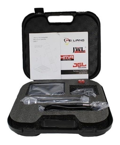 Imagem 4 de 4 de Microfone JWL U-8017 dinâmico unidirecional