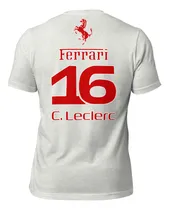 Comprar Remera Charles Leclerc Ferrari F1 De Algodón Premium