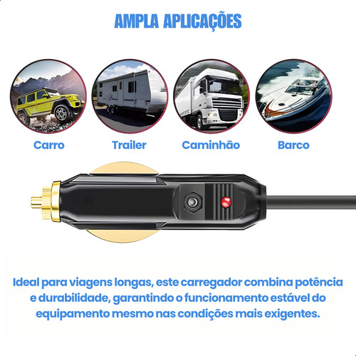 Kit Cabo Usb-c 100w 3m + Veicular 5m Para Starlink Mini E V4