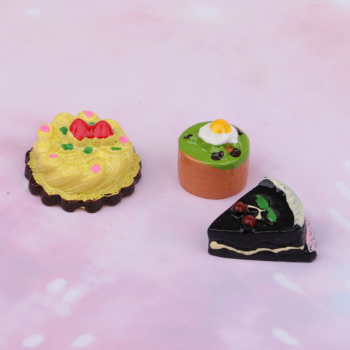 16 Piezas Cocina Comida Resina Mermelada Pastel Modelo 1/12