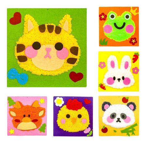 Kits De Bordado Com Agulha Perfurada Kit De Pintura De Lã