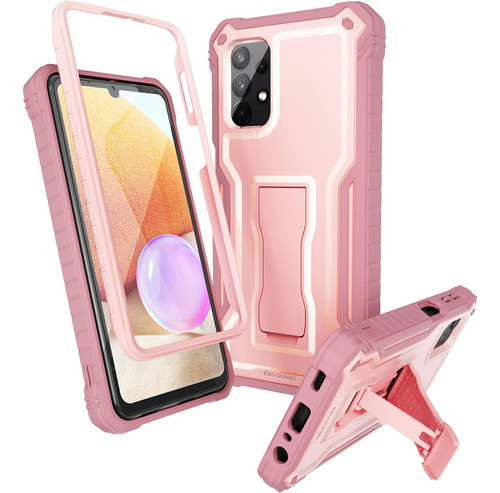 Funda Para Galaxy A32 5g Exoguard Kickstand Pink