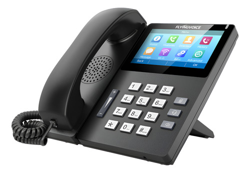 Teléfono Ip Wifi Flayingvoice Fip15g, 10 Cuentas, Poe, Blf
