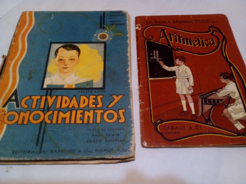 Libros Antiguos Rarezas Escolares Lote X 2