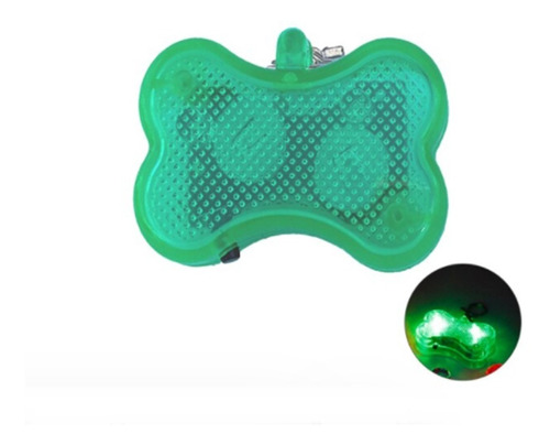 Colgante Luz Led  En Forma De Hueso Para Perros