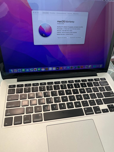 Macbook Pro 2015 Core I5 ,8gb Ram 256 Solid 13.3 PuLG Woooow (Reacondicionado)