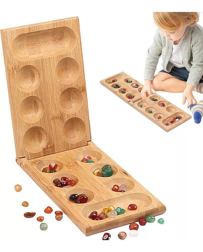 Africa Montessori Juego Mesa Qipai Juegos For De Mancala
