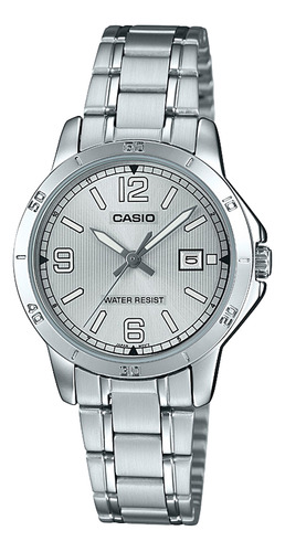 Reloj Casio Ltp-v004d-7b2 Acero Mujer Plateado