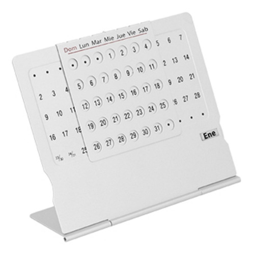 Mini Calendario Base, Rejilla Movible Y Ruleta De Aluminio