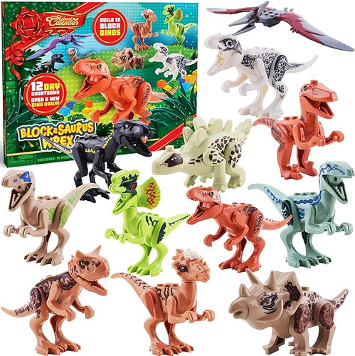 Calendario De Cuenta Regresiva De 12 Dias Con Mini Dinosauri