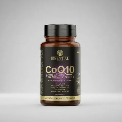 Coenzima Q10 Essential Nutrition 60 Cápsulas Sem Sabor 60 Unidades - Foto oficial e menor preço