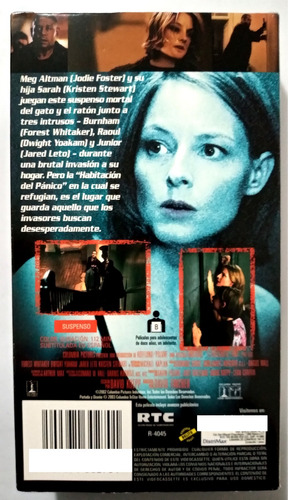La Habitación Del Pánico Jodie Foster Vhs Original (Usado)
