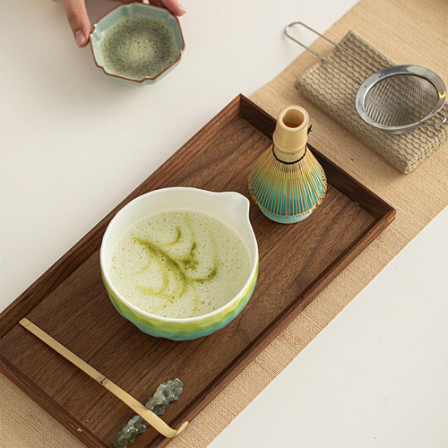 5pcs Matcha Set, , Japonés, Utensilios Artesanales Azul
