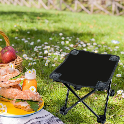 Taburete Plegable Para Acampar, Silla De Pesca Ligera Para