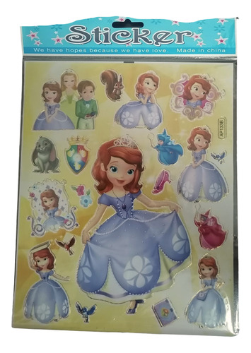 Stikers Animados Surtidos Calcomanias Personajes 13 Pcs