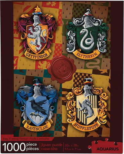 Rompecabezas Aquarius Harry Potter House Crest 1000 Piezas
