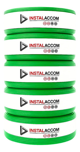 Fio Elétrico 1,5mm Cabo Flexível 1 5mm Rolo 100m Metros 750v Cobertura Verde