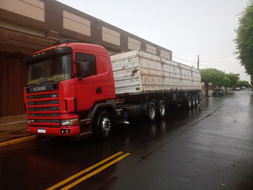 Scania R 124 360  2002  6x2  Com  Carreta Graneleiro  2008 