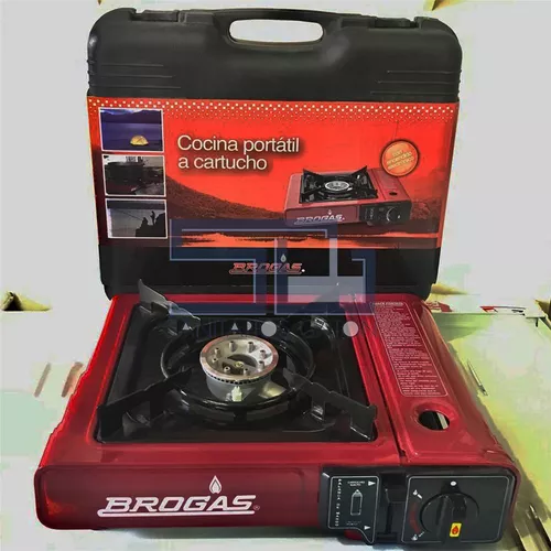 Anafe Cocina Camping Libercam ANAF-200 Pesca Excursiones Portatil Plegable  Gas Butano + Funda de Viaje