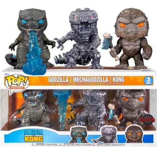 Pop Godzilla Vs Kong - Godzilla/Mechagodzilla/Kong