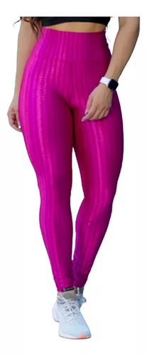 Calça Legging Texturizada 3D Empina Bumbum em Cirrê