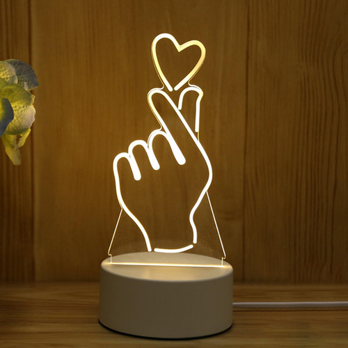 Lámpara De Escritorio Decorativa Usb De Acrílico Con