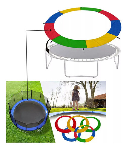 ' Almohadilla Protectora De Resorte De Trampolín De 8 Pies