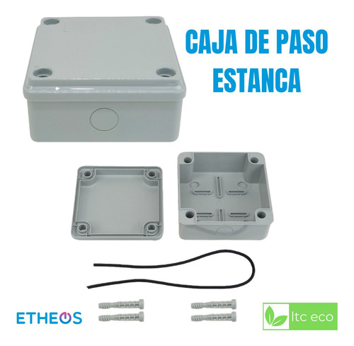 Imagen 2 de 8 de Caja De Paso Luz Estanca Exterior 110x110x55 Pvc Electricas