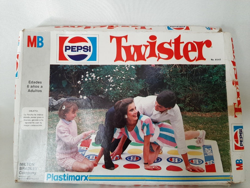 Plastimarx Twister Pepsi Milton Bradley 80's 