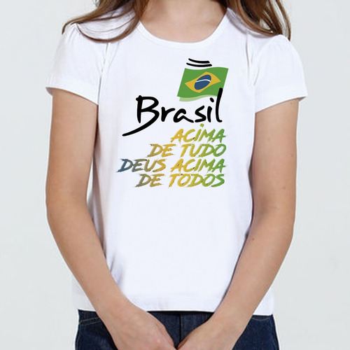 Estate Missionary navigation Kit 3 Camisetas Camisa Brasil Acima De Tudo Deus Acima De | Parcelamento  sem juros