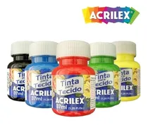 Comprar Pintura Para Tela 37ml Acrilex Set 12 Un \u002F Artesano Libreria