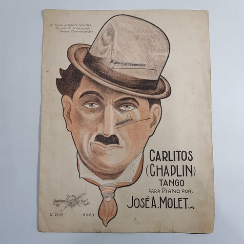 Antigua Partitura Tango Carlos Chaplin Mag 59900