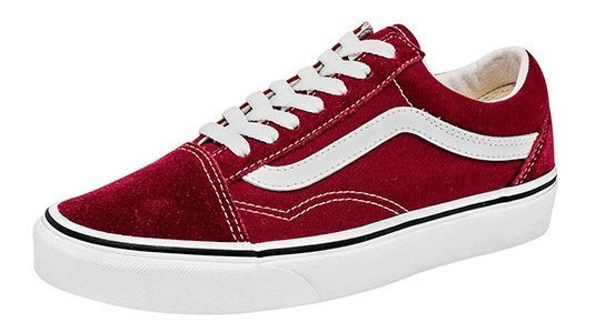 tenis vans tintos mujer