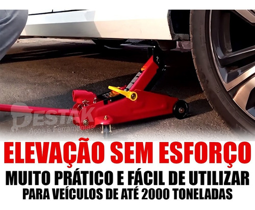 Macaco Hidráulico Jacarézinho 2 Toneladas + Kit Ferramentas