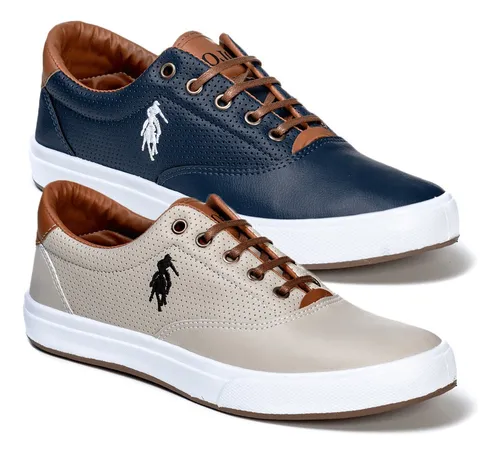 Kit 2 Sapatenis Masculino Da Via Polo Casual Social Barato