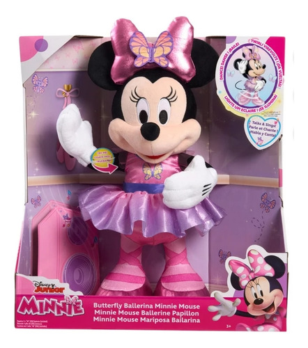 Minnie Bailarina Canta Habla Peluche C/ Luces Sonidos Disney
