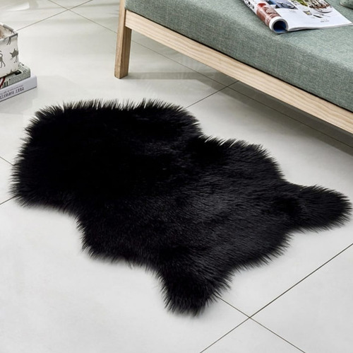 Tapete Peludo Pie De Cama 90x60 Cm