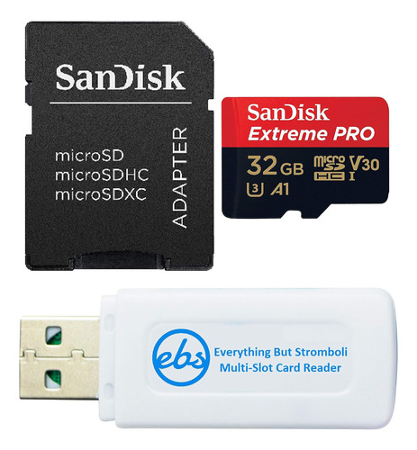 Pendrive Sandisk Extreme Pro Micro De 32 Gb + Adaptador Usb
