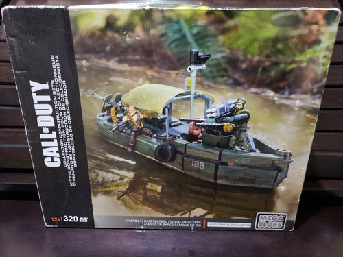 Mega Bloks Call Of Duty Riverboat - Barco Bote Rio 320 Call Of Duty (Usado)