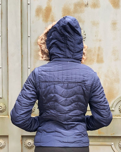Imagen 4 de 10 de Campera Mujer Piel Invierno Capucha Importada Chaleco