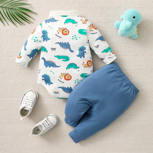 Conjunto Hibobi 3 Piezas De Algodón Para Bebé Niña Blanco 3-6 M