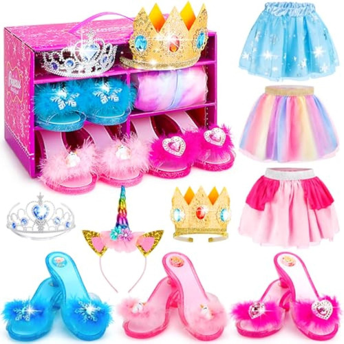Limiroler Princess Dress Up Shoes Gift Set, Girls