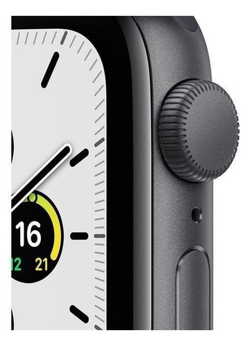 Imagen 2 de 7 de Apple Watch SE (GPS, 40mm) - Caja de aluminio color gris espacial - Correa deportiva Azul medianoche